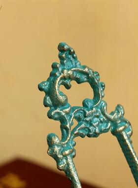 复古雕花铸铁支架相框架做旧挂盘架盘子展示架轻奢古典装饰