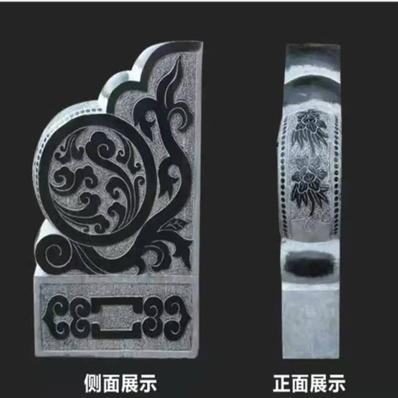 石雕门墩抱鼓石一对天然青石小象石鼓貔貅狮子庭院别墅门口摆件图片