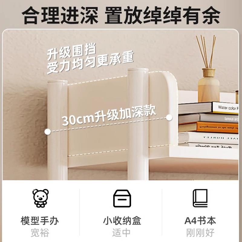 铁艺书架落地飘窗置物架简易多层收纳整理架客厅家用储物小书柜