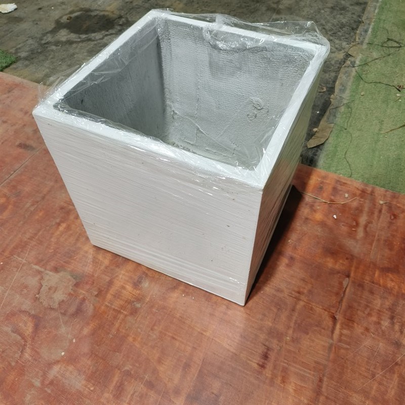 水泥盆树脂盆玻璃钢盆栽花盆百搭款正方形圆形菱形简约室内现代风