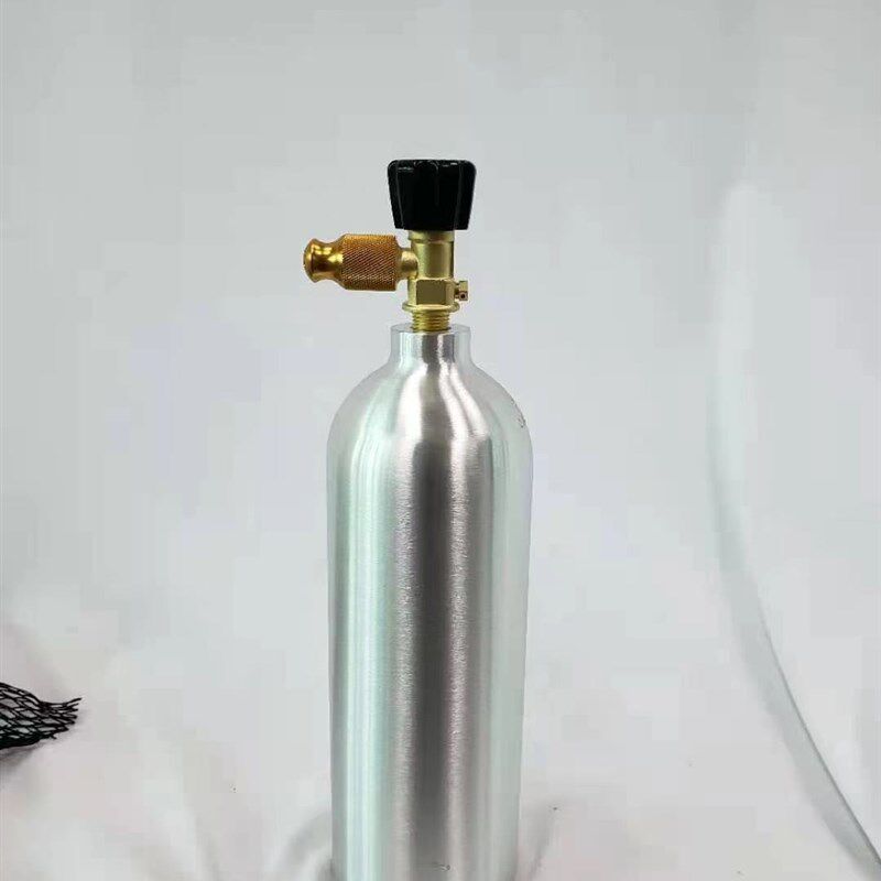 金品二氧化碳铝瓶高压防爆加厚水草二氧化碳套装1升2升粉色铝瓶