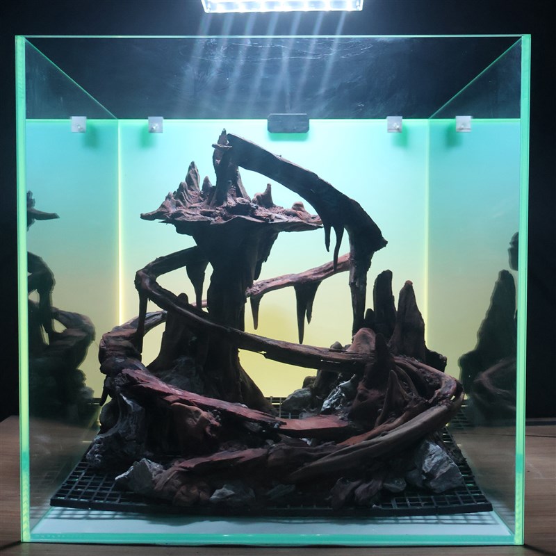 靓仔组天空之城鱼缸造景骨架