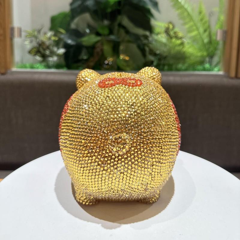 手工贴钻猪年卡通猪猪大号存钱罐小猪猪儿童储蓄罐储钱罐防摔礼物