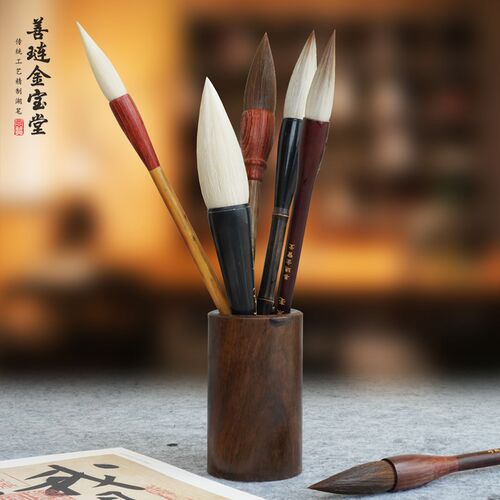 善琏金宝堂大斗笔专业款书法狼毫兼毫羊毫国画特大号对联大字毛笔