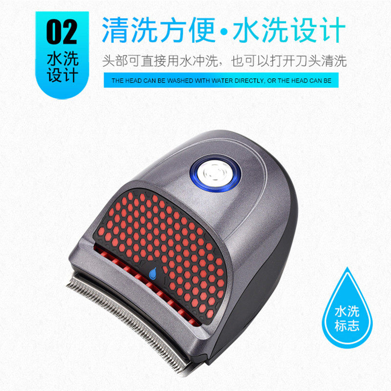 自助理发器剃头刀圆平头板寸水洗家用小型电动推子自助剃光刀神器