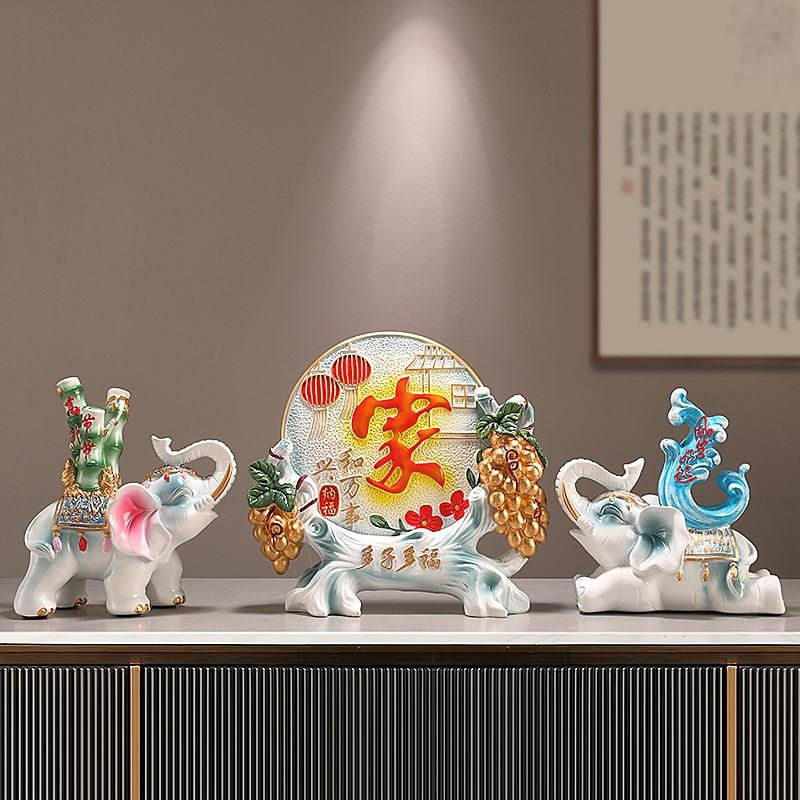招财鹿流沙画摆件家居客厅酒柜玄关电视柜办公室装饰乔迁新居送礼