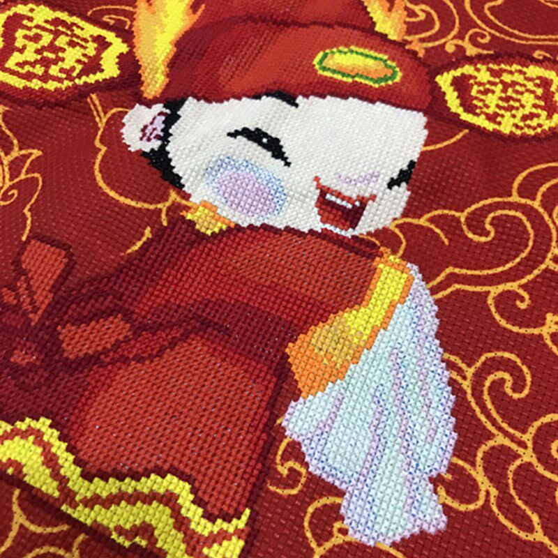 纯手工十字绣成品抱枕结婚新郎新娘鸾凤和鸣沙发汽车靠枕对枕包邮