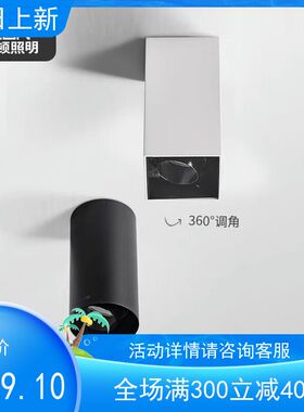 西顿照led明装射灯免开孔9W家用15W商用CEX91R02C吸顶灯CEX9102C
