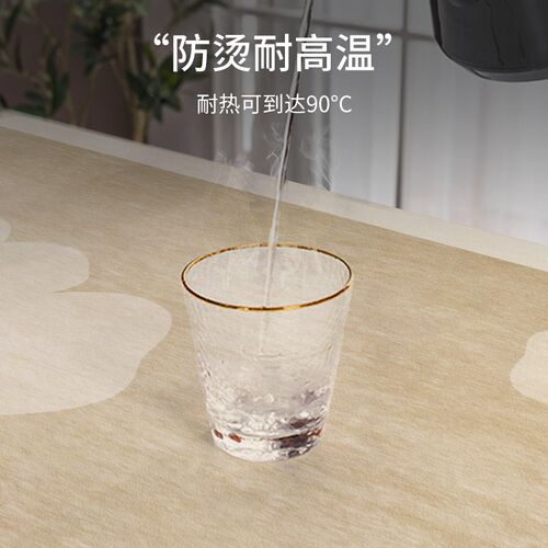 奶油风皮革电视柜垫家用小清新田园风桌布可定制防水防油防尘垫子