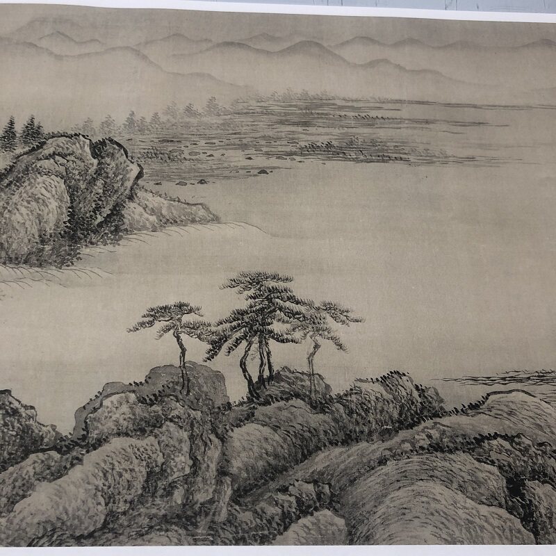 清 王翚 溪山行旅图 仿古山水长卷国画高清微喷复制品学习临摹