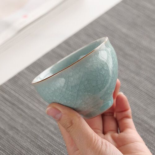 主人茶杯个人喝茶专用单杯女高端茶盏品茗杯陶瓷功夫茶具高档送礼