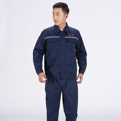 春秋五菱宝骏工作服男长袖套装汽车售后维修4s店工装定制厂服