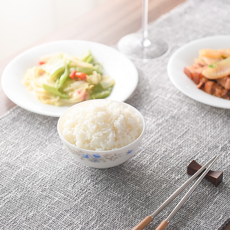 餐宝白玉玻璃瓷吃饭碗小汤碗微波炉乔迁礼品餐具套装家用2024新款