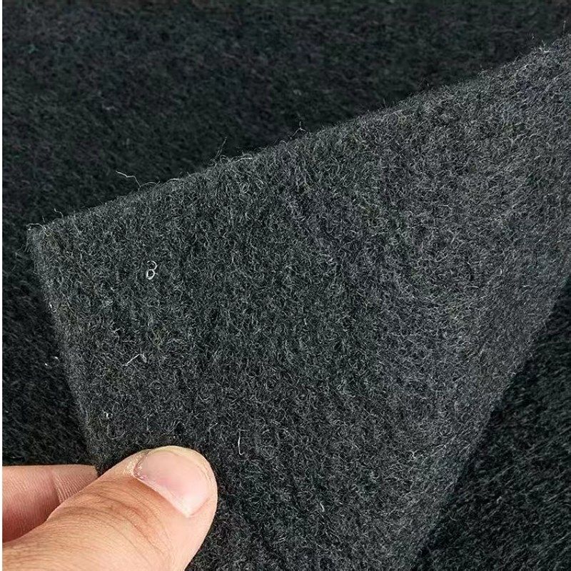黑色纤维空气过滤棉除尘耐高温净化防尘棉净水鱼缸无纺布过滤棉