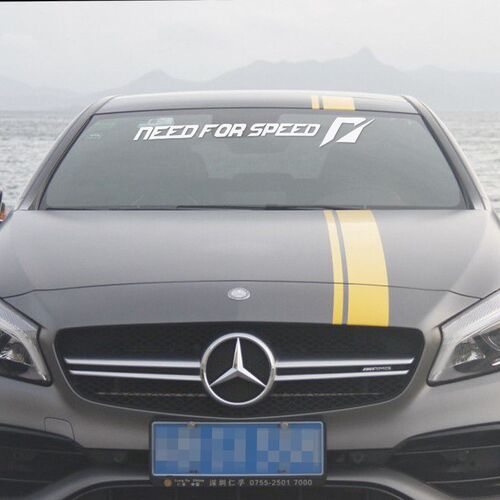 极品飞车Need for Speed挡风玻璃贴纸反光前后档贴横竖侧汽车车贴