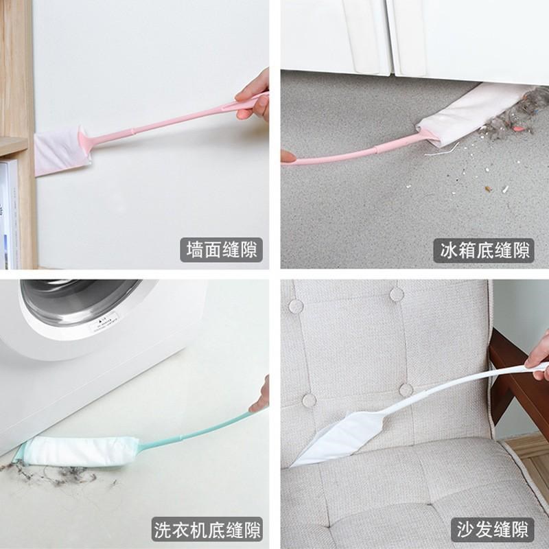 加长扁平缝隙无纺布清洁刷沙发床底扫灰长柄除尘掸子清理缝隙神器
