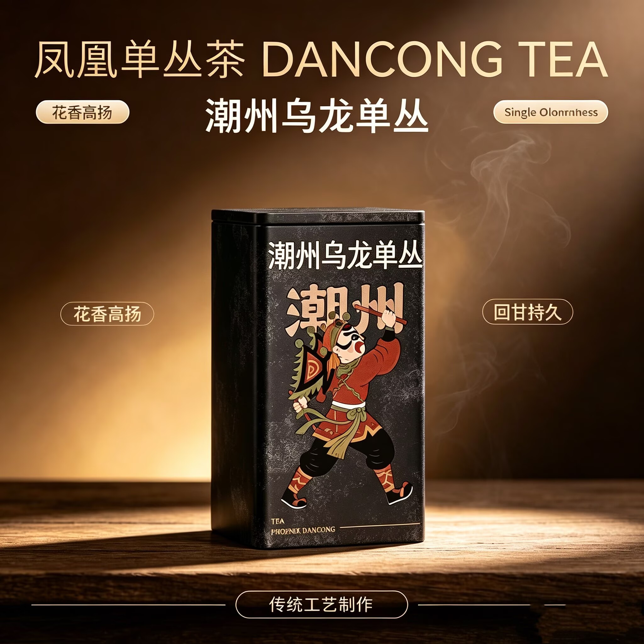 潮州特产凤凰单枞茶鸭屎香茶叶清香蜜兰香浓香潮汕工夫乌龙单丛茶