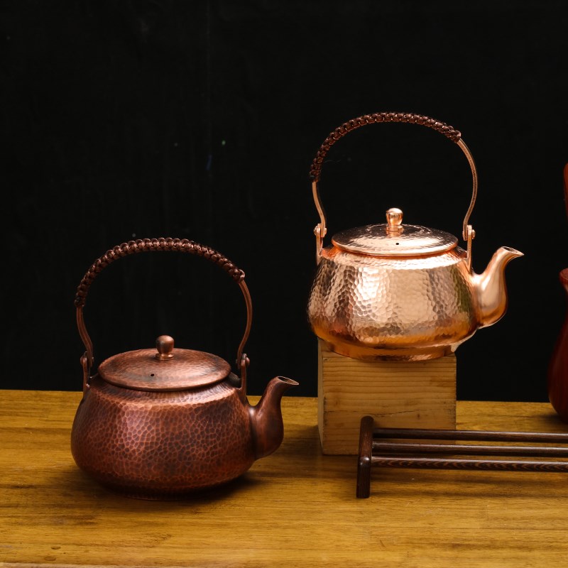 纯铜水壶茶壶大容量提梁沏茶煮茶壶泡茶家用茶具电陶炉烧水铜壶