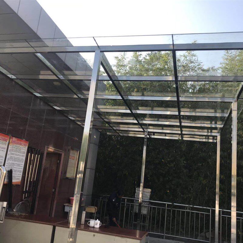 深圳香港量尺安装露台阳台村屋铝合金雨棚阳光房玻璃屋铝合金门窗