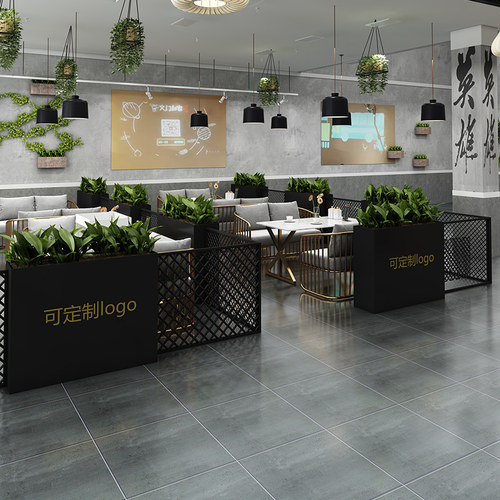 隔断花箱楼盘店铺室内外庭院花盆户外网格围墙护栏篱笆围栏栅栏