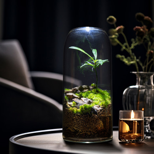 丘辰青苔藓微景观生态瓶办公室内桌面植物盆栽DIY造景观摆件绿植