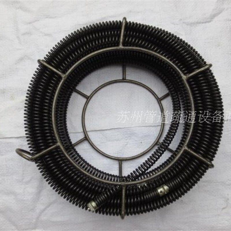 管道疏通机弹簧加密大力下水道手电钻疏通器弹簧配件16mm20米送头