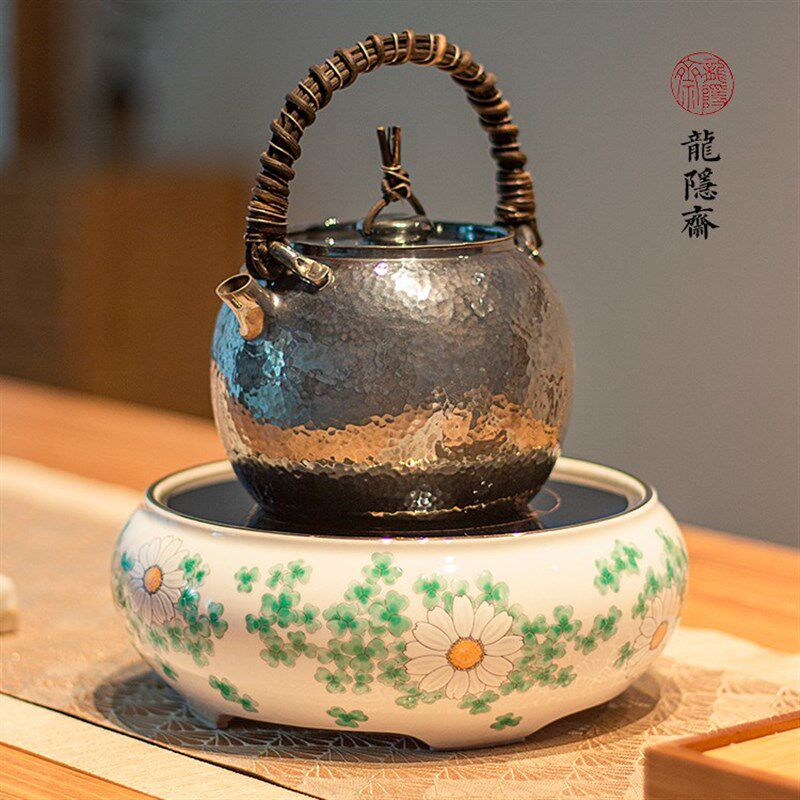 龙隐斋电陶炉静音茶炉台式家用智能定时煮茶器铁壶银壶陶壶烧水炉