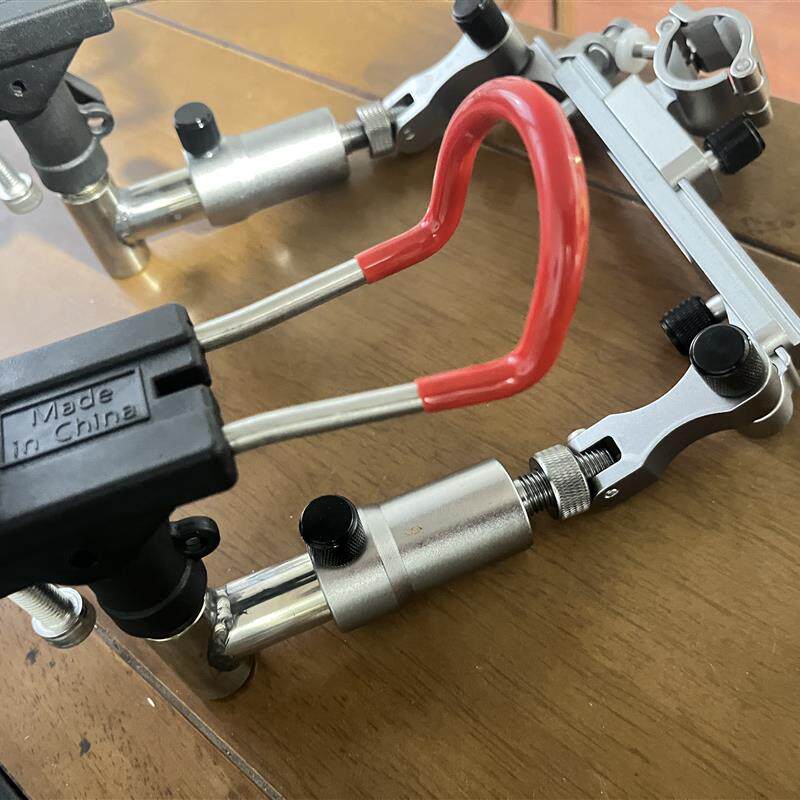 飞德支架报警器钓椅双炮台矶竿海竿通用支架竿挂万向调节加长双叉