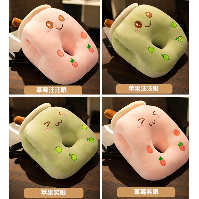 奶茶杯午睡枕趴睡枕学生趴桌上睡觉枕头可爱办公室午休枕暖手抱枕