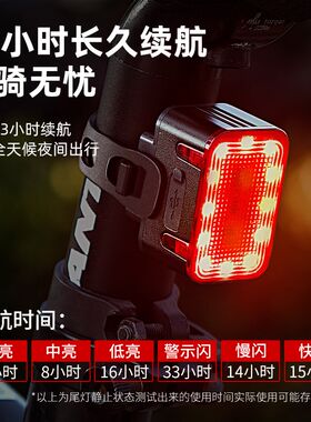 山地自行车前灯单车夜骑灯儿童平衡车骑行led尾灯强光照明手电筒