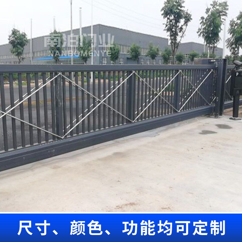 电动悬浮平移门伸缩门无轨直线门工厂区企业单位别墅庭院自动大门