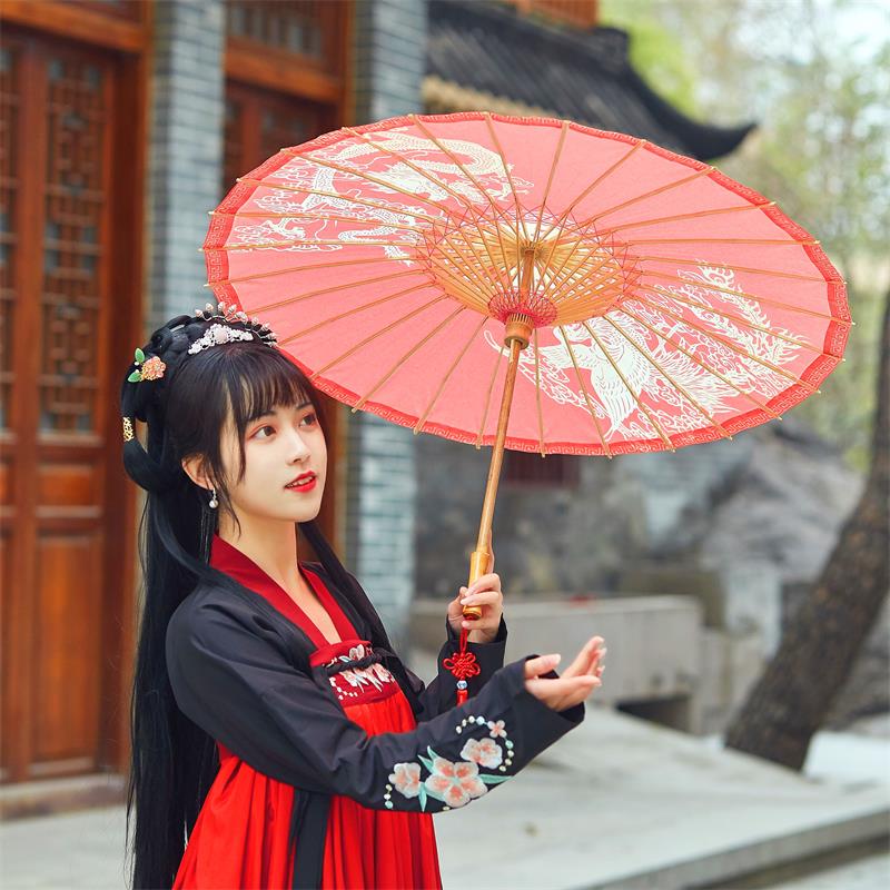 油纸伞纯手工中式复古婚礼道具红伞婚庆用品龙凤呈祥【喜庆系列】