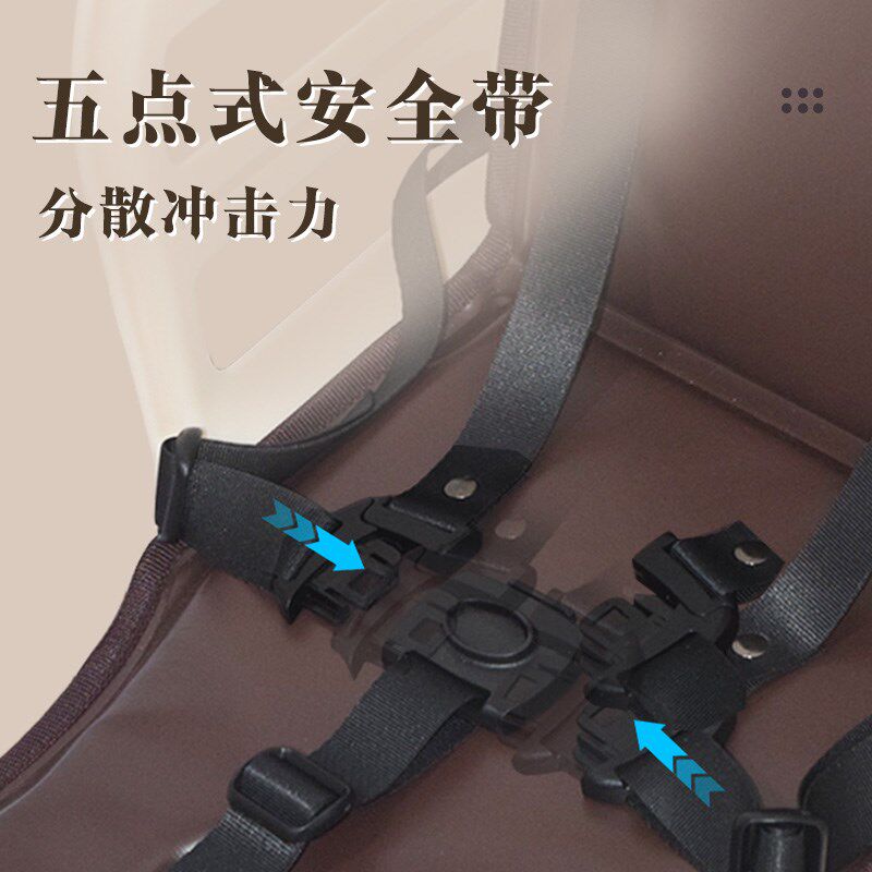 山地自行车儿童座椅后置宝宝安全坐椅电动车折叠车通用带小孩后座