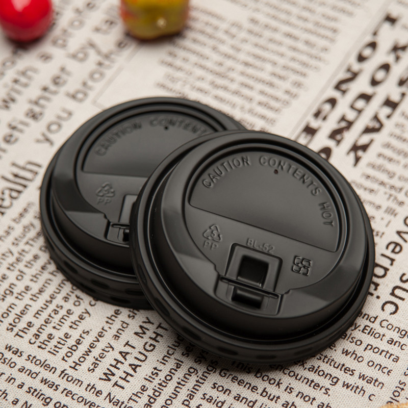 一次性咖啡奶茶杯盖80/90口径开关盖通用纸杯翻盖可乐杯盖