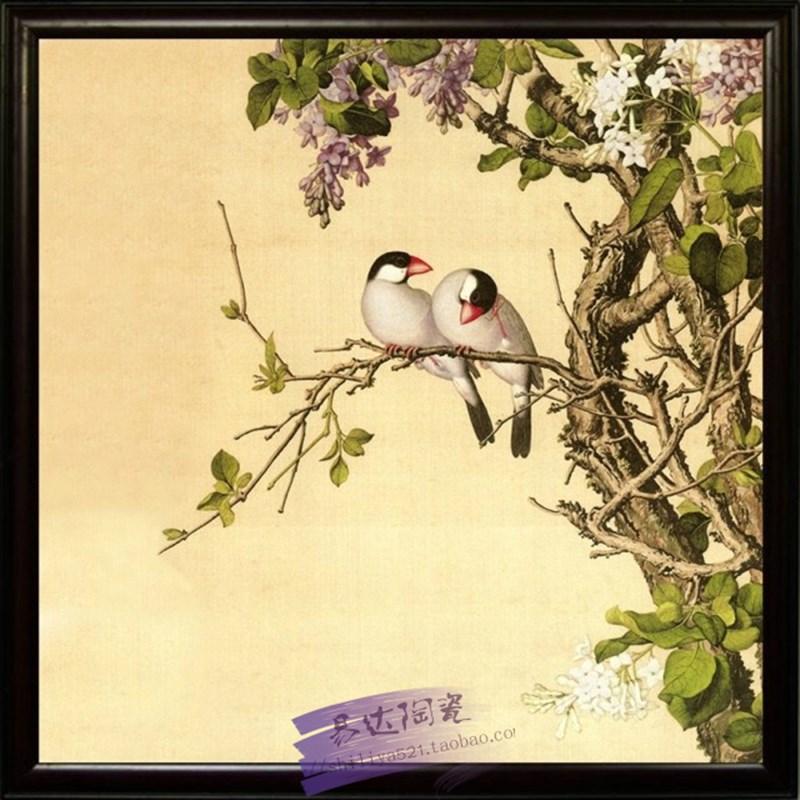 景德镇 瓷板画 郎世宁 陶瓷画 瓷片画 瓷器画 装饰画墙画壁画挂画