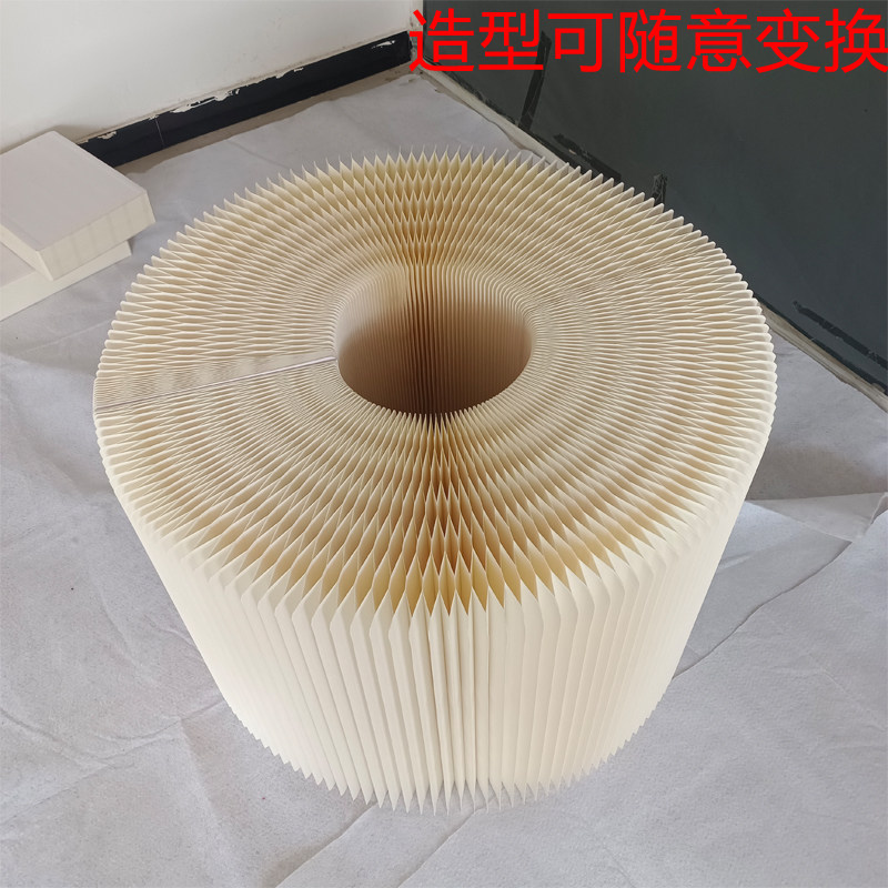 婚庆道具纸质折叠甜品台瓦楞纸折柱摆台自由弯曲变形展示台陈列架