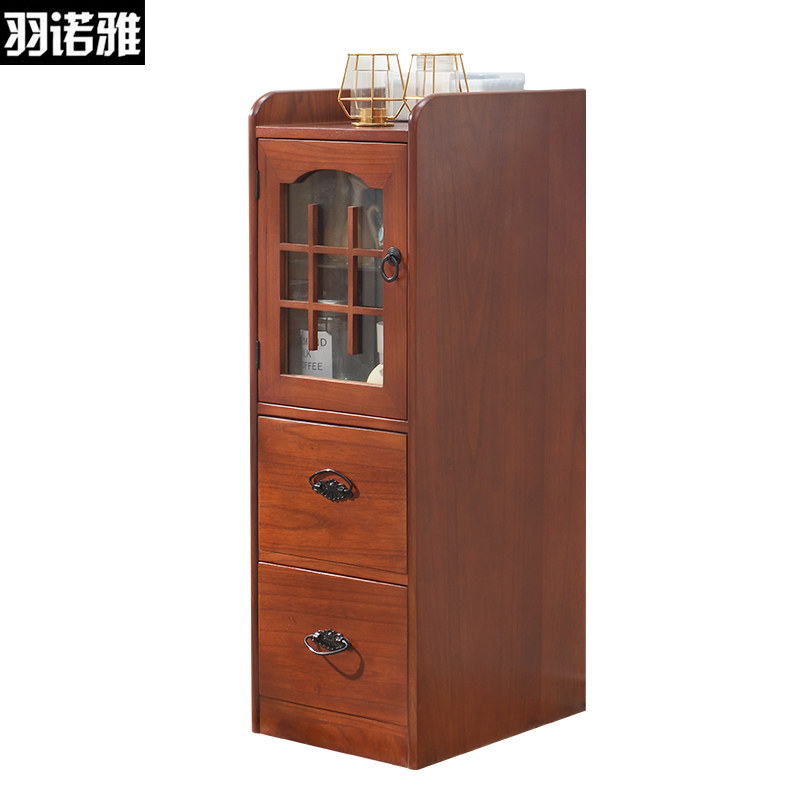 实木夹缝柜收纳柜客厅抽屉式窄柜厨房缝隙置物柜20/25/30cm储物柜