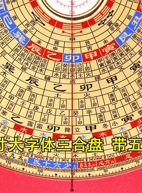 懿福堂8寸24层三合盘八面激光风水罗盘高精度罗经仪送罗盘三脚架