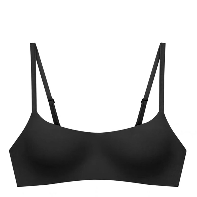一片式无痕内衣女夏季薄款小胸聚拢舒适胸罩少女防走光文胸无钢圈