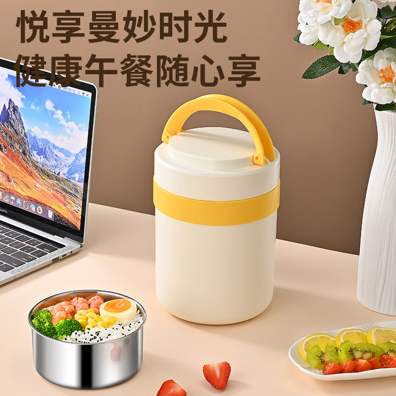 车载加热锅车充USB保温电暖饭盒车用暖水壶旅行提锅家用电恒温锅