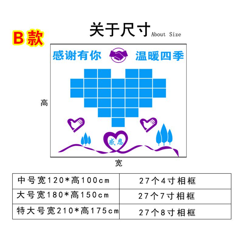 医院公司员工风采照片相片墙团队风采文化墙面3d亚克力立体墙贴画