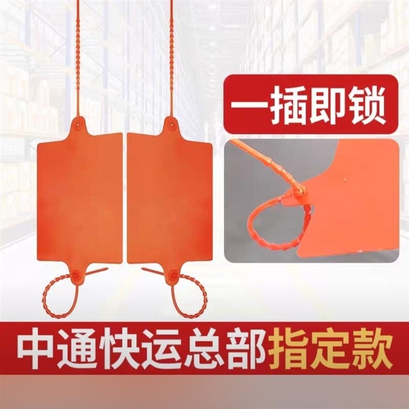 双头挂签物流吊牌快运物流封条螺旋挂牵挂牌塑料扎带