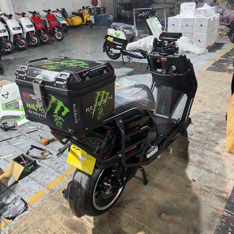 新款大牛N7电摩保险杠防撞大货架护杠折叠脚踏板尾加固后衣架外卖
