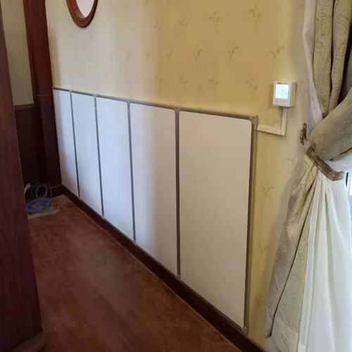 碳晶墙暖电暖器石墨烯白色电热画江苏厂家用煤改电500W发热取暖板