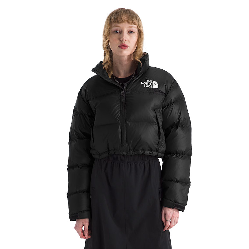 北面美版女Nuptse Short高腰短款显瘦显高保暖700蓬羽绒服5GGE