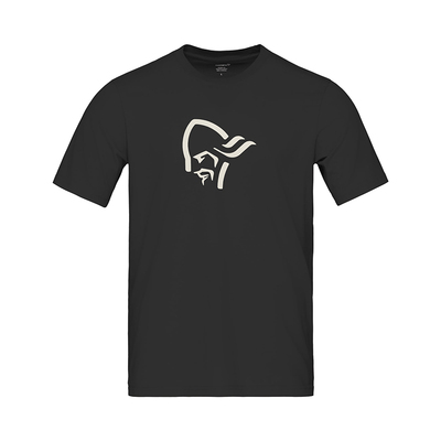 NORRONA老人头男/29 cotton viking户外休闲LOGO短袖T恤