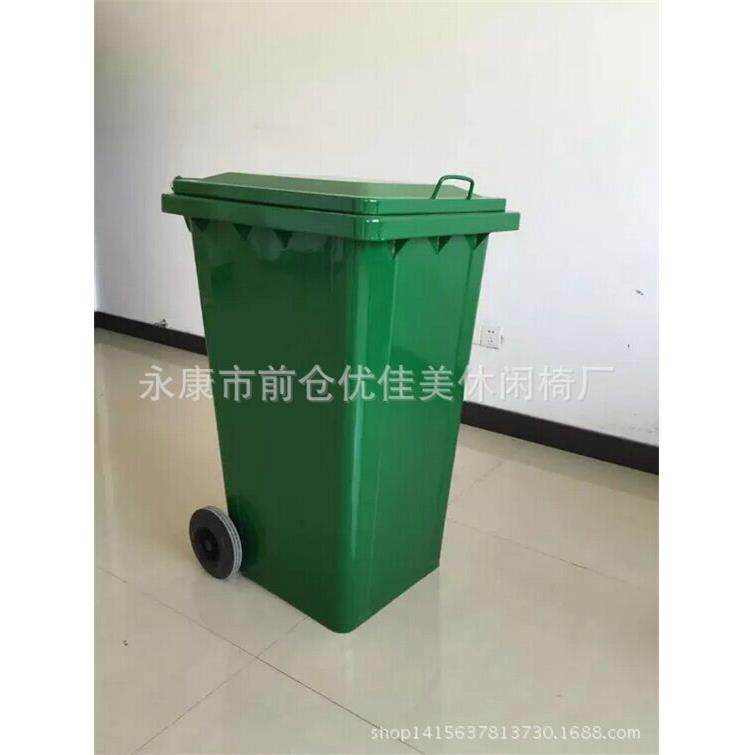 现货供应240升环卫挂车铁制垃圾桶120升镀锌板小区100升