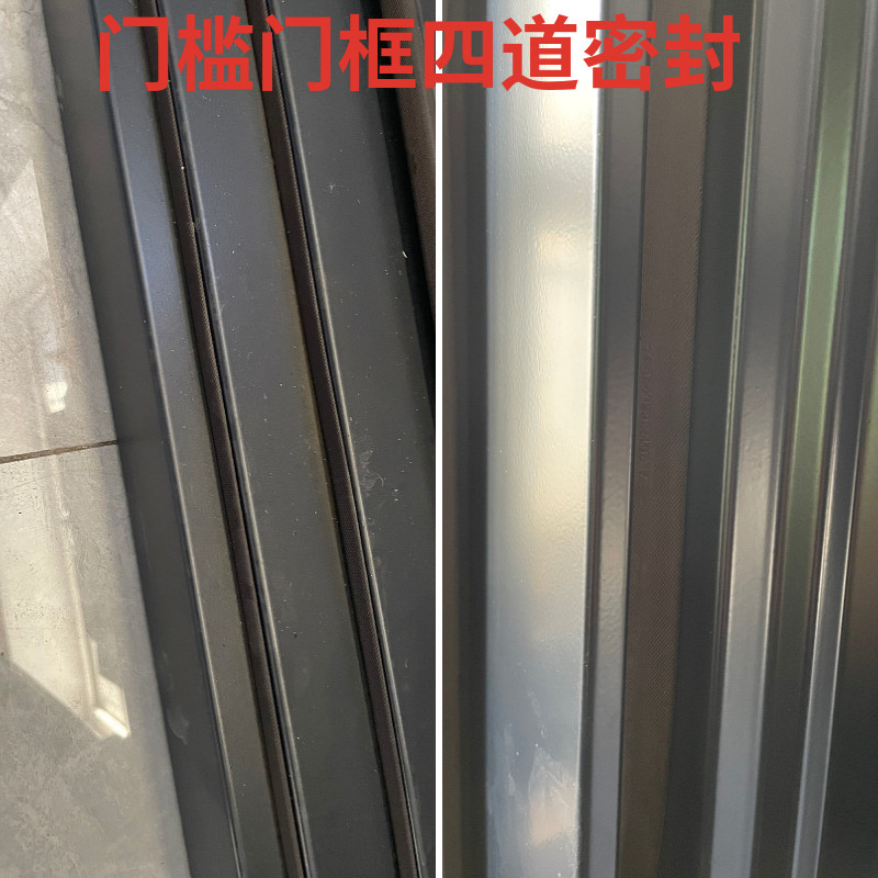 甲级13CM锌合金气窗农村防盗门平房门仿铜门户外门玻璃门防寒门