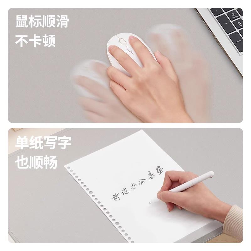 折边桌垫办公笔记本电脑桌垫鼠标垫商务写字台桌布护腕超大号皮革