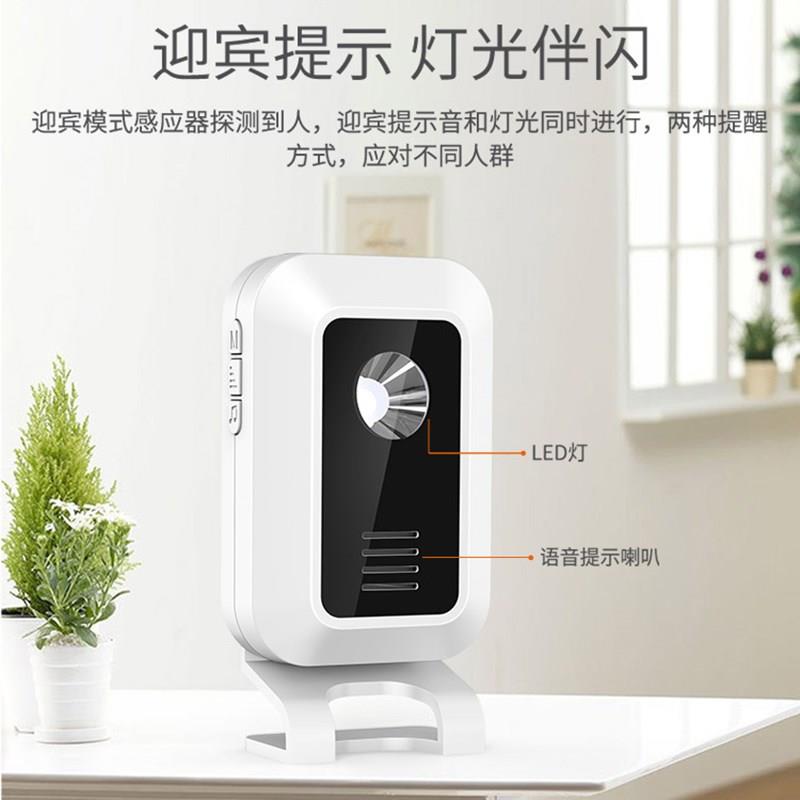 门市感应门铃商铺店铺门店两件式可录音防盗迎宾器超市语音提醒器